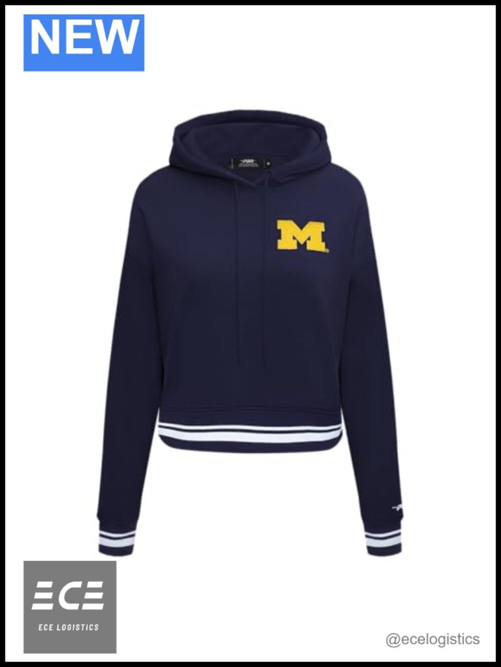 Pro Standard Womens College Classic Essentials Cropped Pullover Hoodie